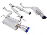 Megan Racing OE RS Series Catback Exhaust System with Dual 4.25inch Stainless Burnt Rolled Oval Tips Infiniti G35 03-08